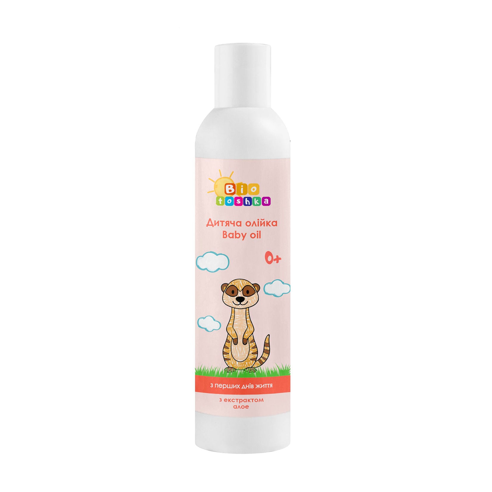 Дитяча олійка Bioton Cosmetics Biotoshka Baby Oil від народження, з екстрактом алое, 200 мл